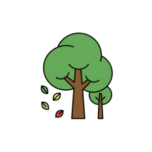 Structuur - 3 Bomen en Blaadjes